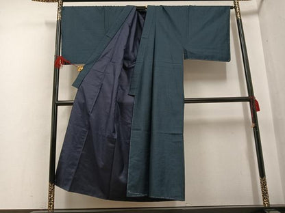 平和屋着物●男性 紬 アンサンブル 亀甲柄 正絹 逸品 未使用 AABF6956ph