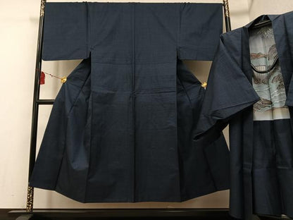 平和屋着物●男性 本場大島紬 アンサンブル 100亀甲 総詰め 正絹 逸品 AABF6958ph