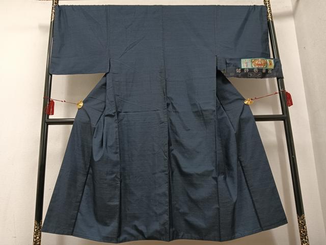 平和屋着物●男性 本場大島紬 亀甲絣 宮脇兼太郎商店 証紙付き 正絹 逸品 AABF6959ph