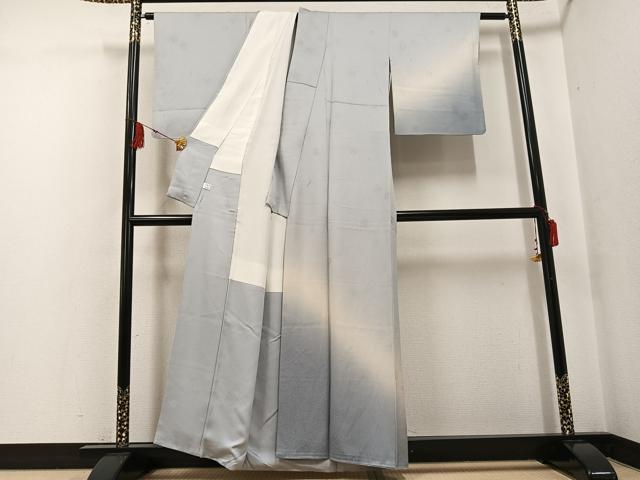 平和屋着物●訪問着 花地紋 暈し染め 正絹 逸品 AABF6968ph