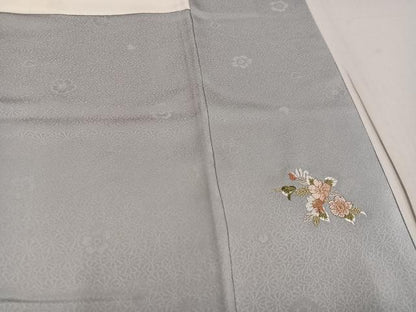 平和屋着物●訪問着 花地紋 暈し染め 正絹 逸品 AABF6968ph