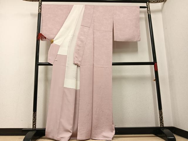 平和屋着物●上質な色無地 虹色 正絹 逸品 未使用 AABF6969ph