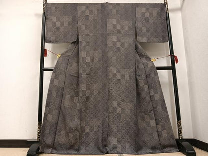 平和屋着物●江戸小紋 寄せ小紋柄 正絹 逸品 未使用 AABF6974ph