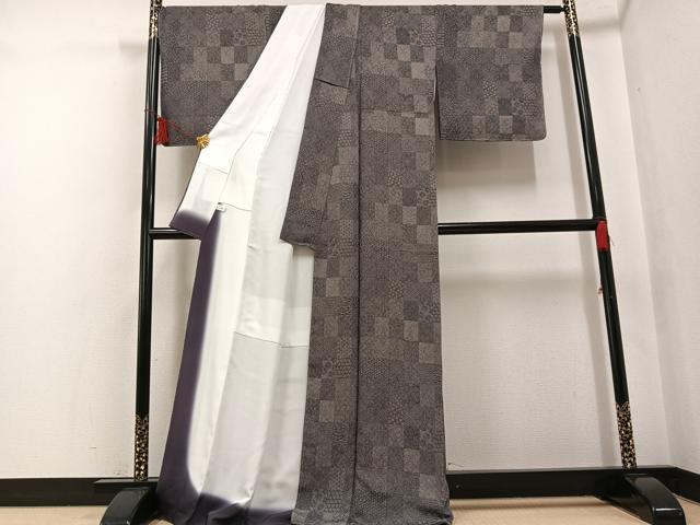 平和屋着物●江戸小紋 寄せ小紋柄 正絹 逸品 未使用 AABF6974ph