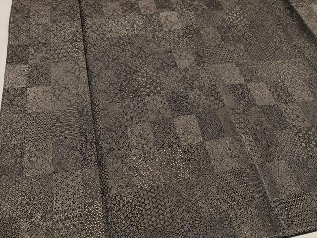 平和屋着物●江戸小紋 寄せ小紋柄 正絹 逸品 未使用 AABF6974ph