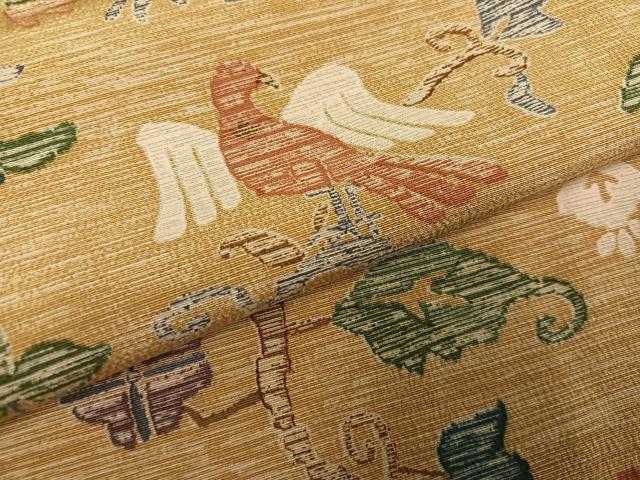 平和屋着物●上質な小紋 鳥獣花文 正絹 逸品 AABF6976ph