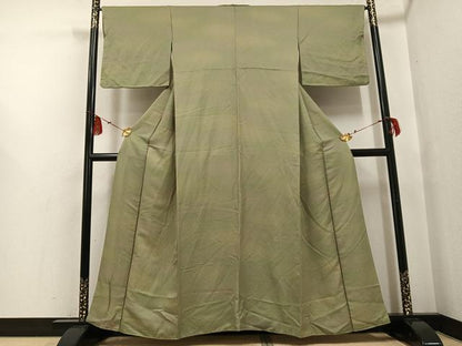 平和屋着物●上質な小紋 霞文 暈し染め 正絹 逸品 AABF6978ph