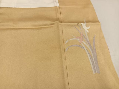 平和屋着物●訪問着 友禅 飾花文 暈し染め 金彩 正絹 逸品 未使用 AABF6980ph