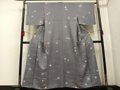 平和屋着物●上質な小紋 梅 ほたる暈し 金彩 正絹 逸品 未使用 AABF6985ph