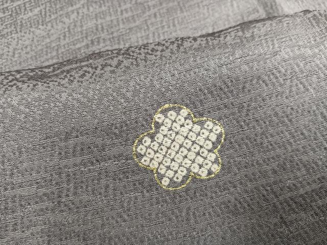 平和屋着物●上質な小紋 梅 ほたる暈し 金彩 正絹 逸品 未使用 AABF6985ph