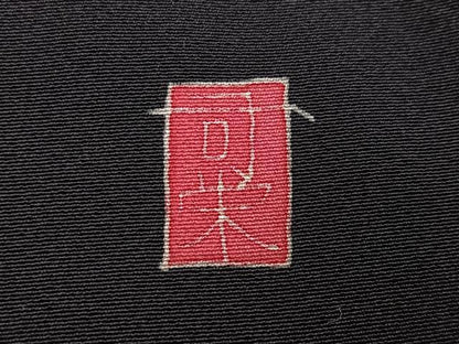 平和屋着物●本加賀友禅作家 村田理栄 黒留袖 群れ鶴風景浜松文 正絹 逸品 AABF6989ph