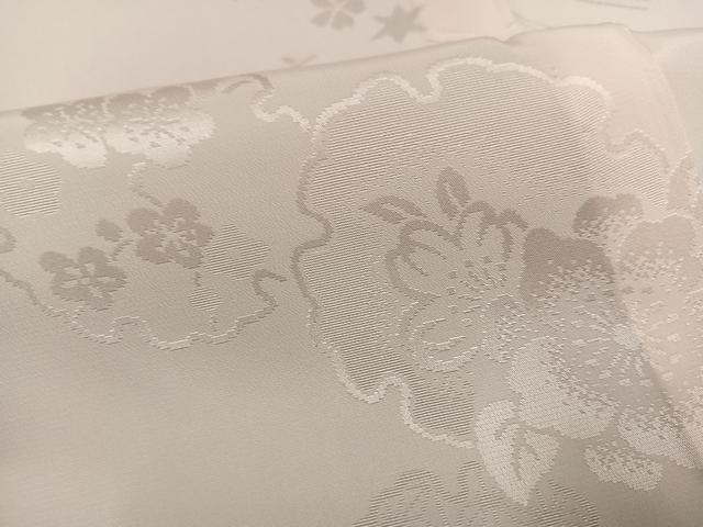 平和屋着物●振袖用長襦袢 無双仕立て 雪輪花地紋 暈し染め 半衿刺繍 広衿仕立て 正絹 逸品 AABF6992ph