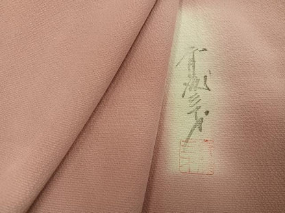 平和屋着物●染色作家 斉藤三才 小紋 霞文 暈し染め 正絹 逸品 AABF7000ph