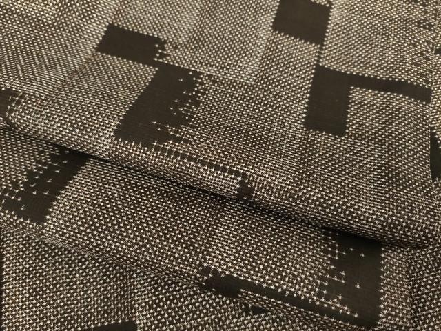 平和屋着物●本場大島紬 一元7マルキ 色紙重ね文 正絹 逸品 AABF7008ck