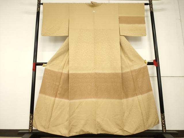平和屋着物●訪問着 横段花文 正絹 逸品 AABF7015ck