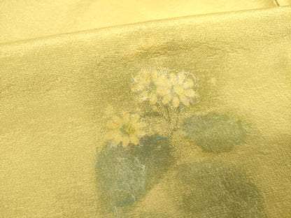 平和屋着物●訪問着 手描き 花菖蒲 暈し染め 正絹 逸品 AABF7018ck