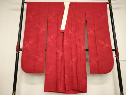 平和屋着物●豪華振袖・長襦袢(無双仕立て)セット　刺繍　鴛鴦花車文　金彩　反端付き　正絹　逸品　AABF7020ck
