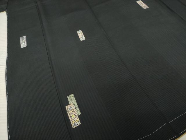 平和屋着物●上質な小紋 短冊文 正絹 逸品 AABF7028ck