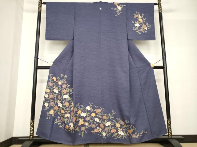 平和屋着物●訪問着 花唐草文 金彩 正絹 逸品 AABF7035ck