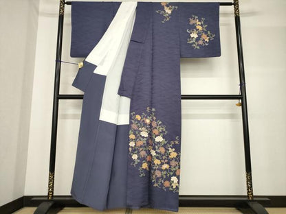 平和屋着物●訪問着 花唐草文 金彩 正絹 逸品 AABF7035ck
