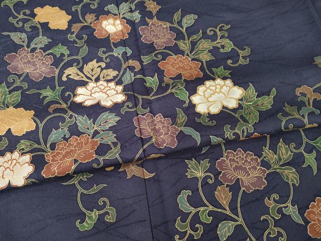 平和屋着物●訪問着 花唐草文 金彩 正絹 逸品 AABF7035ck