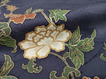 平和屋着物●訪問着 花唐草文 金彩 正絹 逸品 AABF7035ck