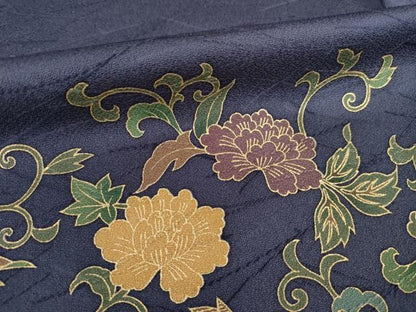 平和屋着物●訪問着 花唐草文 金彩 正絹 逸品 AABF7035ck