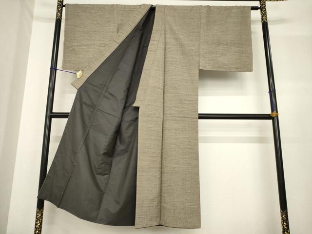 平和屋着物●男性 本場結城玉紬 アンサンブル 結織苑 杢 証紙付き 正絹 逸品 AABF7039ck