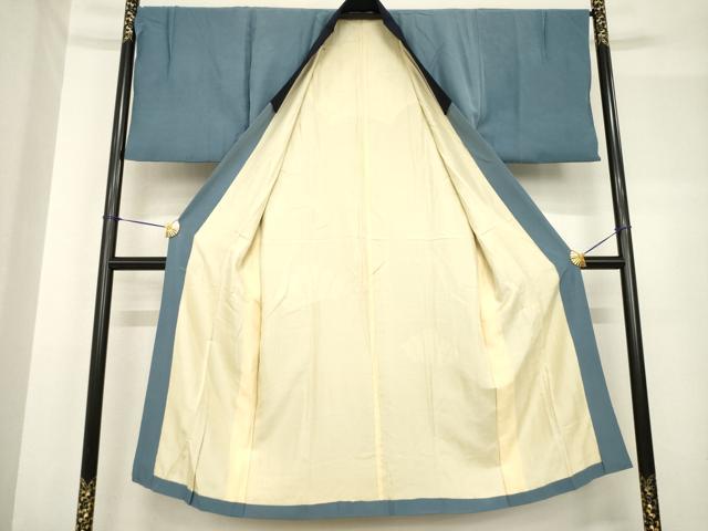 平和屋着物●男性 本場大島紬 アンサンブル 長襦袢(袷)セット 亀甲絣 正絹 逸品 AABF7041ck