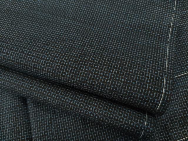平和屋着物●男性 本場大島紬 アンサンブル 100亀甲 総詰め 正絹 逸品 未使用 AABF7042ck