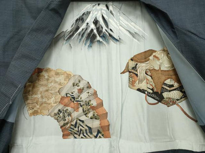 平和屋着物●男性 本場大島紬 アンサンブル 100亀甲 総詰め 正絹 逸品 未使用 AABF7042ck