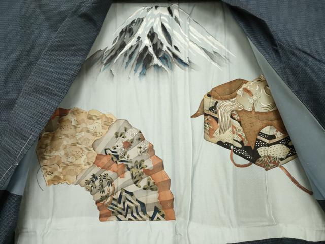 平和屋着物●男性 本場大島紬 アンサンブル 100亀甲 総詰め 正絹 逸品 未使用 AABF7042ck