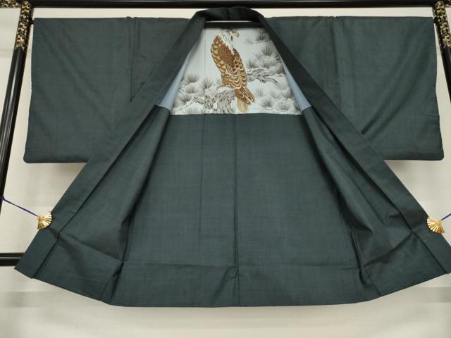 平和屋着物●男性 本場大島紬 アンサンブル 100亀甲 総詰め 泊佳男作 証紙付き 正絹 逸品 AABF7045ck