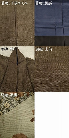 平和屋着物●男性 本場大島紬 アンサンブル 120亀甲 総詰め 正絹 逸品 AABF7046ck