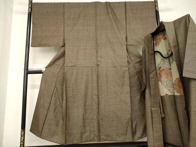 平和屋着物●男性 本場大島紬 アンサンブル 120亀甲 総詰め 正絹 逸品 AABF7046ck