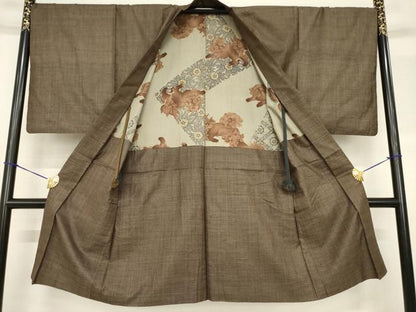 平和屋着物●男性 本場大島紬 アンサンブル 120亀甲 総詰め 正絹 逸品 AABF7046ck