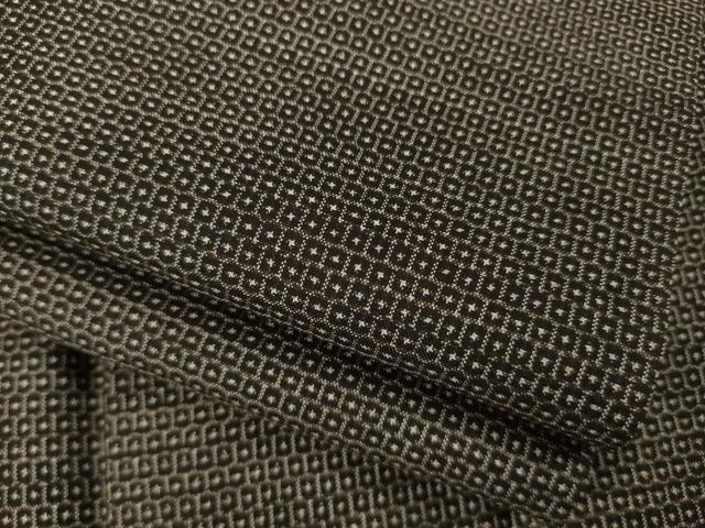 平和屋着物●男性 本場大島紬 アンサンブル 100亀甲 総詰め 正絹 逸品 AABF7049ck