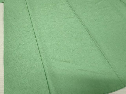 平和屋着物●服飾評論家 市田ひろみ 色無地 老竹色 正絹 逸品 AABF7052ck