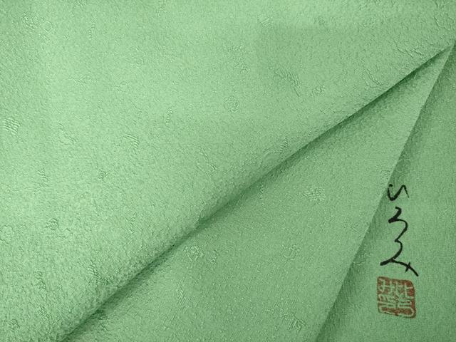 平和屋着物●服飾評論家 市田ひろみ 色無地 老竹色 正絹 逸品 AABF7052ck