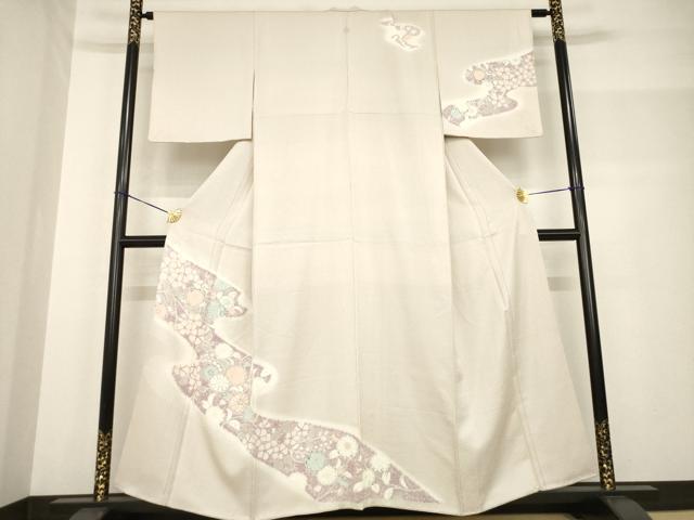 平和屋着物●訪問着 辻が花 駒刺繍 正絹 逸品 AABF7064ck