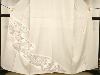 平和屋着物●訪問着 辻が花 駒刺繍 正絹 逸品 AABF7064ck