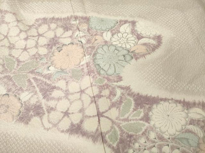 平和屋着物●訪問着 辻が花 駒刺繍 正絹 逸品 AABF7064ck