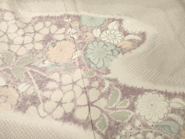 平和屋着物●訪問着 辻が花 駒刺繍 正絹 逸品 AABF7064ck