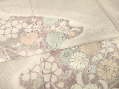 平和屋着物●訪問着 辻が花 駒刺繍 正絹 逸品 AABF7064ck