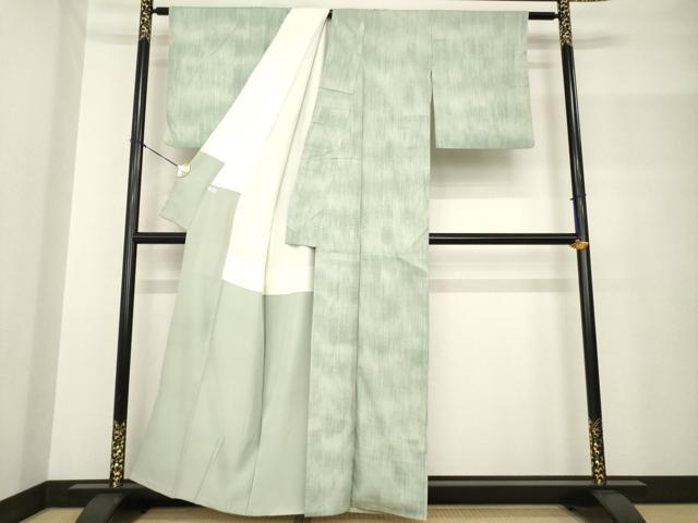 平和屋着物●本場結城紬 重要無形文化財 霞文 奥順謹製 証紙付き 正絹 逸品 AABF7079ck