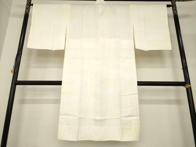 平和屋着物●長襦袢 無双仕立て 吉祥雲重ね地紋 暈し染め 三越扱い たとう紙付き 正絹 逸品 未使用 AABF7080ck