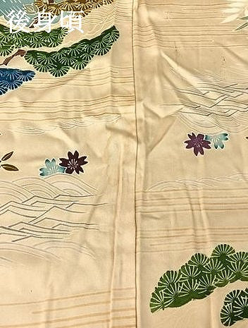 平和屋着物▽上質な小紋 単衣 風景花文 正絹 逸品 AABF7083jh