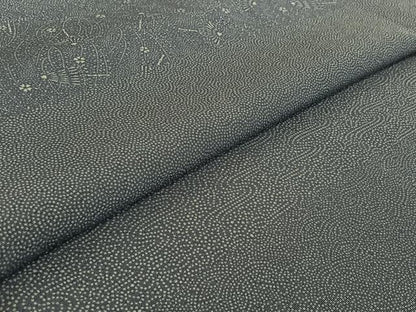 平和屋着物▽江戸小紋 単衣 横段花鳥文 正絹 逸品 AABF7084jh