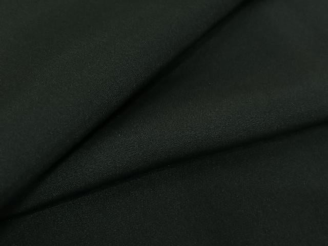 平和屋着物▽男性　黒紋付　単衣　羽織セット　暗黒色　正絹　逸品　AABF7087jh