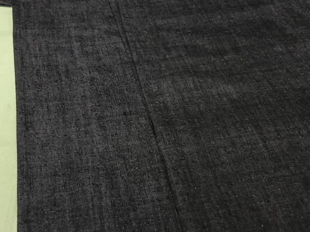 平和屋着物▽本場結城紬 重要無形文化財 単衣 霞文 正絹 逸品 AABF7090jh